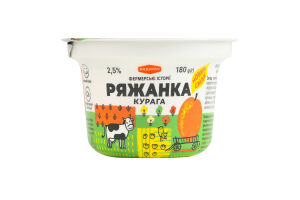 Ряженка 2.5% густая десертная Курага РадиМо ст 180г