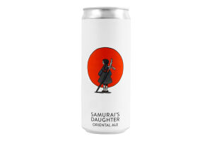 Пиво 0.33л 4.7% світле нефільтроване непастеризоване Samurai's Daughter Varvar з/б