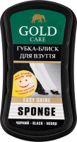 Губка-блеск для обуви черная Gold Care 1шт