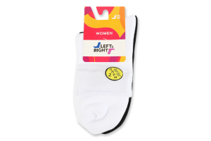 Носки женские Left&Right №110 36-38 белый/черный 2пары
