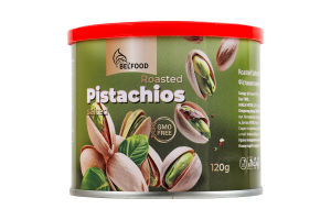 Фисташки жареные соленые BelFood ж/б 120г