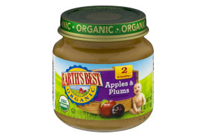 Earth's Best Organic Stage 2 Apples & Plums