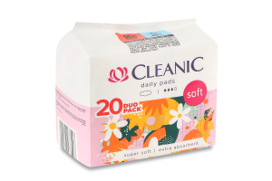 Прокладки гігієнічні Cleanic Soft Duo pack денні