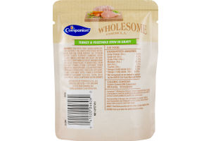 Companion Wholesome Formula Cat Food Turkey and Vegetable Stew in Gravy