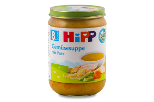 Суп овочевий з індичкою органічний від 8місяців 190г твіст/б Hipp