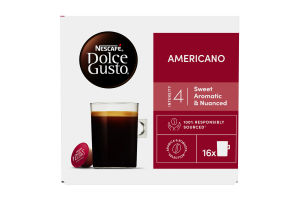 Кава натуральна натуральна смажена мелена Американо Dolce Gusto Nescafe к/у 16х8.5г