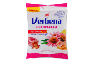 Цукерки м'які з ехінацеєю, медом, лимоном та вітамінами Verbena м/у 60г