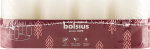 Свічки Bolsius циліндричні білі 60/40мм 958482