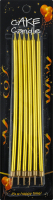 Свеча для торта с подставками золото 20.5см №KYYW172 Greenwich Products Co. Limited 6шт