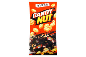 Конфеты глазированные с нугой, мягкой карамелью и арахисом Candy nut Roshen кг