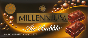 Шоколад ніжно-гіркий пористий Millennium м/у 85г