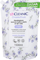 Крем-мило рідке Cleanic Linen для рук і тіла