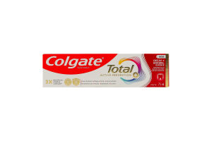 Паста зубна Захист від карієсу + Руйнування емалі Активний захист+ Total Colgate 75мл