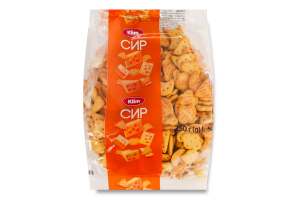 Крекер солоний з смаком Сир 250г Klim