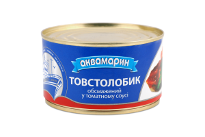 Товстолобик обсмажений в томатному соусі 230г ж/б Аквамарин