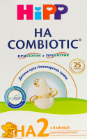 Суміш суха для дітей від 6міс гіпоалергенна 2 Combiotic HA Hipp к/у 350г