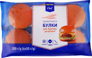 MC БУЛКИ ДЛЯ БУРГЕРУ РОЗРІЗАНІ 300Г