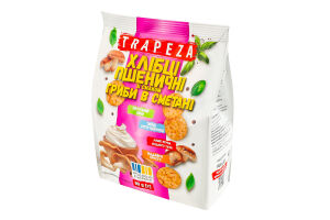 Мини-хлебцы пшеничные Грибы в сметане Trapeza м/у 90г