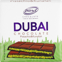 Шоколад Dubai молочний з фісташкою та тістом кадаїфі 80г Bind