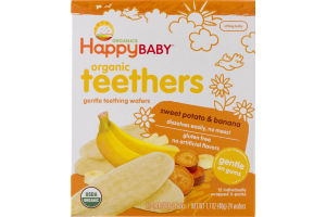 HappyBaby Organics Organic Teethers Sweet Potato & Banana - 12 PK