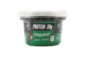 Пудинг нежирний протеїновий з сиропом Манго-ваніль Protein 20g Міськмолзавод №1 ст 200г