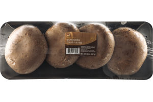Ahold Whole Cap Portabella Mushrooms - 4 CT