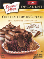 Duncan Hines Chocolate Lover's Cupcake Devil's Food Cake & Frosting Mix