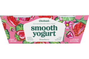 Chobani Smooth Low-Fat Classic Yogurt Strawberry - 2 PK