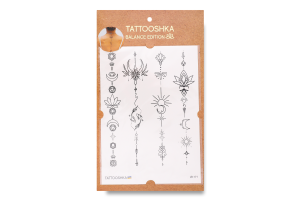 Тату Tattooshka Сьома чакра тимчасові