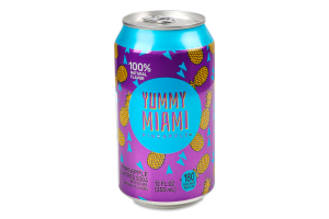 Напій Yummy Miami Pineapple газован з/б