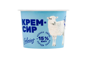 Крем-сир 15% овечий Soloviov ст 100г