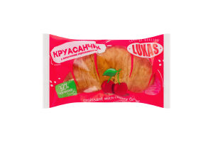 Круасанчик з вишневим наповнювачем Lukas кг