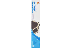 Ahold Ice Cream Sandwiches No Sugar Added - 12 CT