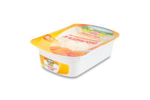 Сир кисломолочний 9.5% з курагою Звени Гора лоток 200г