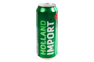 Пиво 0.5л 4.8% светлое фильтрованное пастеризованное Holland Import ж/б