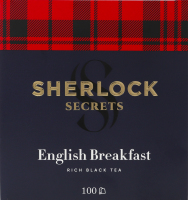 Чай чорний байховий Англійський сніданок Sherlock Secrets в/с к/у 100х2г