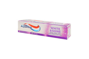 Паста зубная с фтором Сияющая белизна Aquafresh 100мл