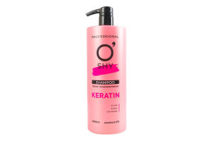 Шампунь Блеск и выпрямление Keratin O'shy 1л