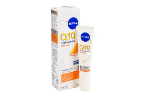 Крем для кожи вокруг глаз для усталой и тусклой кожи восстанавливающий против морщин Q10 Энергия Nivea 15мл