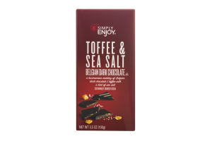 Simply Enjoy Toffee & Sea Salt Belgian Dark Chocolate