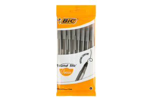 Ручка кулькова чорна Classic Round stic BiC 8шт