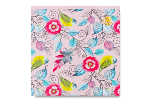 Блокнот клітинка з перфорацією верхнє клеєве кріплення 100*100мм 60аркушів Тетрада