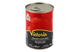 Томати цілі чищені Victoria 400г
