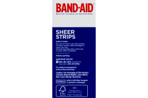 Band-Aid Sheer Strips Assorted Sizes - 80 CT