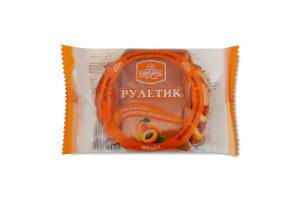 Рулетик с начинкой с ароматом абрикоса Рум'янець м/у 100г