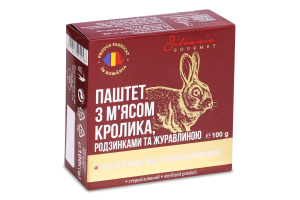 Паштет Silvania Gourmet мясо кролика изюмом клюква