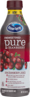 Ocean Spray Pure Cranberry Juice Unsweetened