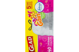 Glad Tall Kitchen Drawstring Bags 13 Gallon Gain Island Fresh Scent - 40 CT