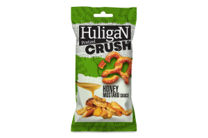 Крекер Шматочки кренделів зі смаком медово-гірчичного соусу Pretzel Crush Huligan м/у 65г