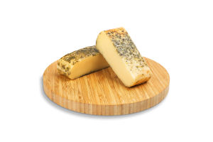 Сир Копчений мис.чор.перц.Vilvi 45% ваг